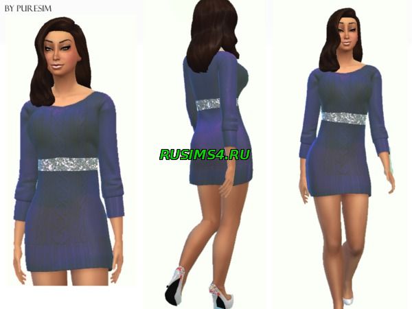 Синее платье от Puresim