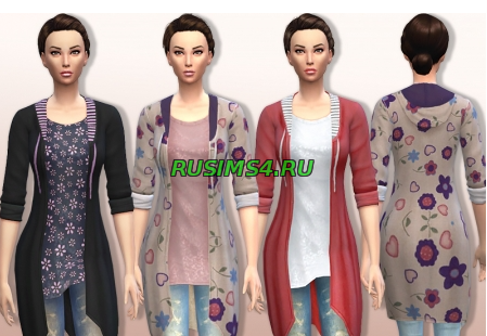 Набор женской одежды от sims2fanbg
