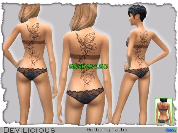 Butterfly Tattoo от Devilicious