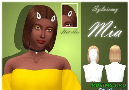 Прически для sims 4 Mia Hairstyle Set