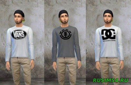 Свитшот Skatelogo crewneck от Rebel thread sims