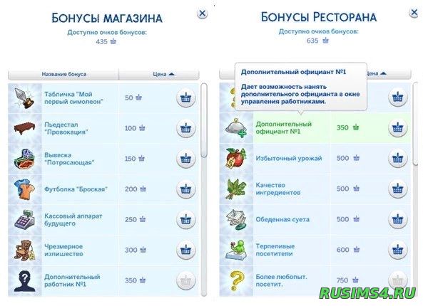 Бесплатные бонусы ресторана, магазина и клиники