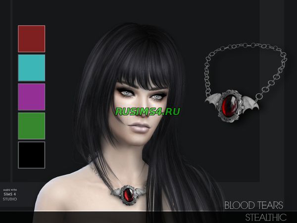 Черный амулет Кровавые слезы от Stealthic